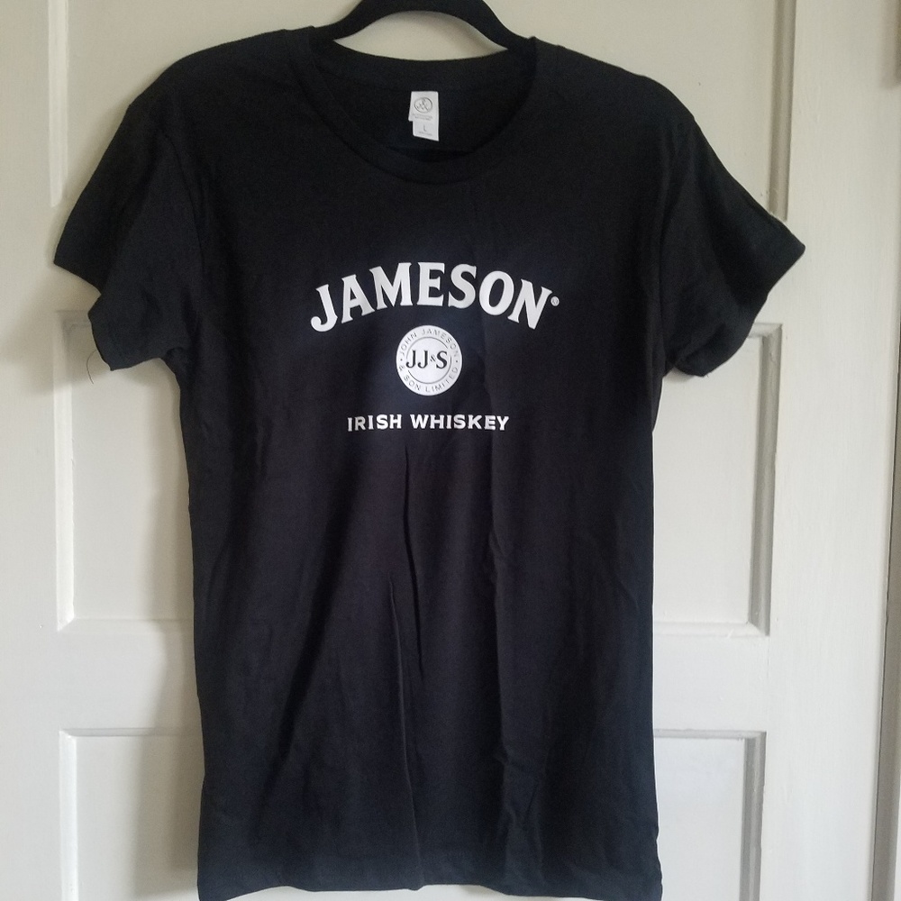 Woman's Black Jameson Irish Whiskey T-shirt New